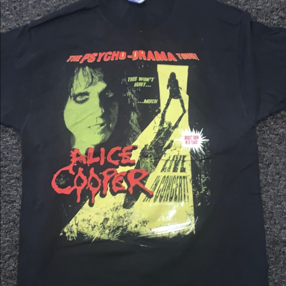 Alice cooper tour shirt